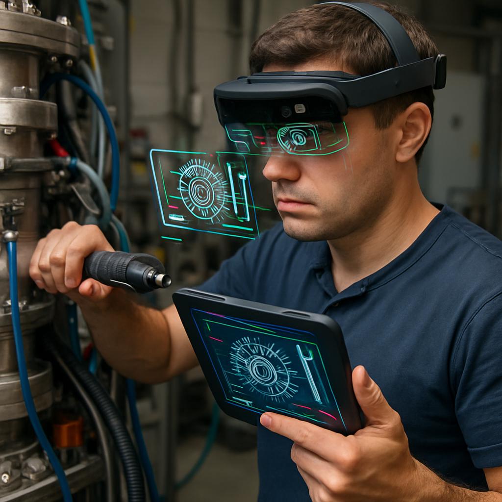 Технологии дополненной реальности для сборки и ремонта сложного оборудования. Инструменты и интерфейсы: что носить на себе и держать под рукой Технологии дополненной реальности для сборки и ремонта сложного оборудования. Инструменты и интерфейсы: что носить на себе и держать под рукой