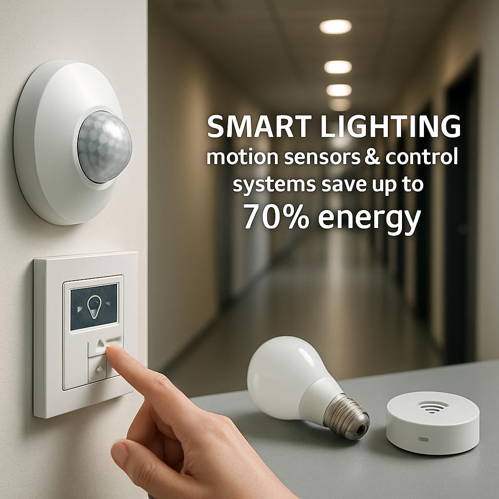 Умное освещение: как датчики движения и системы управления экономят до 70% энергии. Компоненты умного освещения и их роль
