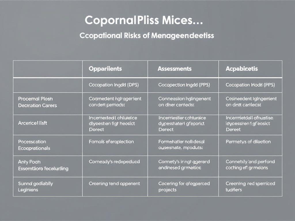 Профессиональные риски: современные методы оценки и управления. Краткая таблица сравнений методов