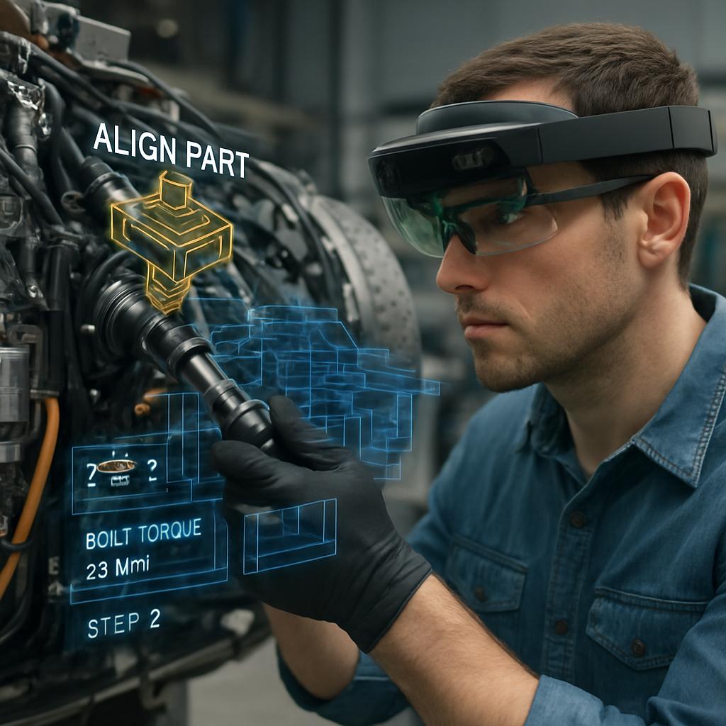 Технологии дополненной реальности для сборки и ремонта сложного оборудования