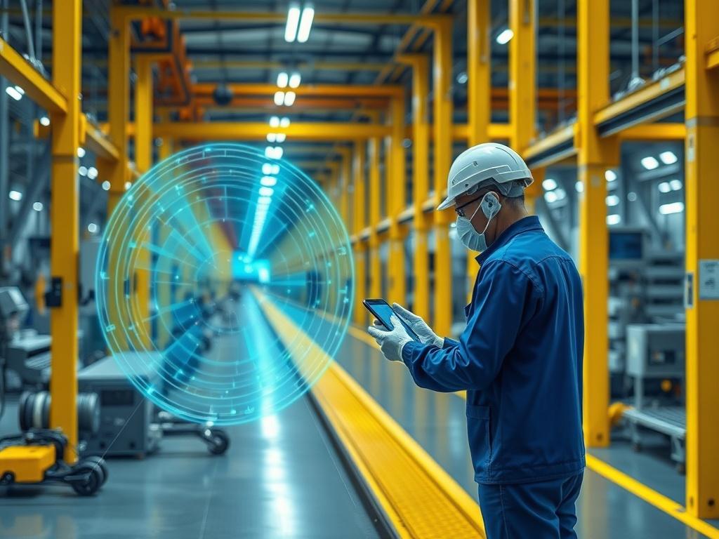 Промышленный 5G на заводе: как сеть связывает тысячи датчиков и роботов